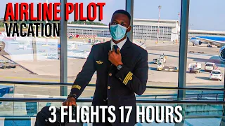 What an Airline Pilot Vacation Trip REALLY Looks Like - B787 United 9 HOUR Flight CDG - Chicago [HD]