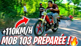 UNE MOBYLETTE SURVITAMINÉE MONTE À 110KM/H EN KIT 70cc !🔥