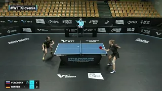 Olga Vorobeva vs Sabine Winter | WTT Contender Novo Mesto 2021 | WS | R32