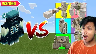 Minecraft Warden Vs All Iron Golem ❤