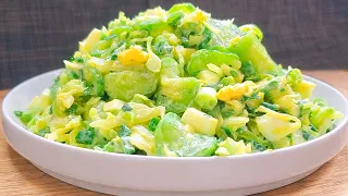 Cucumber salad that burns belly fat! I can lose weight without dieting! healthy recipes