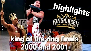2000 and 2001 KING OF THE RING FINALS highlights!!!!!!!!