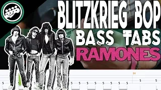 The Ramones - Blitzkrieg Bop | Bass Cover (Tabs in the Video) Play Along