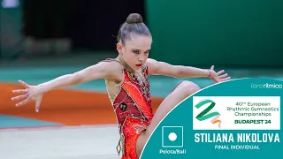 Stiliana Nikolova (BUL) - Pelota/Ball - FINAL INDIVIDUAL - Budapest EC 2024