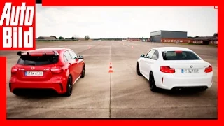 Drag Race Mercedes-AMG A 45 vs. BMW M2 (2016): Rennen - Duell - Geschwindigkeit