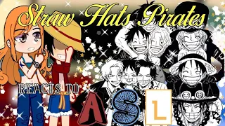 Straw Hats 🏴‍☠️ react to ASL {Ace, Sabo, Luffy} ONE PIECE || [🇧🇷🇺🇸] Azzhe Azzhe