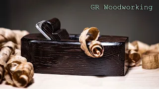 Wenge wood Plane Making. Hand tool woodworking