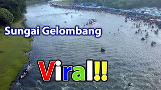 Viral!! Sungai Gelombang Wisata Baru Di Kampar