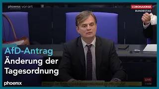 Bundestagsdebatte zum Änderungsantrag der AfD zur Tagesordnung am 21.04.21