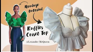 Ruffles Corset Top | Alexander McQueen ♥ | Moulage tutorial