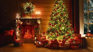 Heavenly Christmas Music, Fireplace Sounds, Relaxing Christmas Classic Music, Christmas Ambience 4K