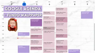 Como uso o GOOGLE AGENDA | Organização, personalização + background de fundo