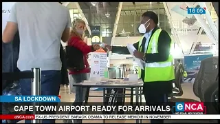 Cape Town international airport ready for arrivals