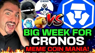 Cronos Meme Coins BIG WEEK AHEAD! (CRO Coin Holders BEWARE!) Crypto.com Updates