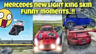 New Mercedes light king skin😱Funny moments😂 Extreme car driving simulator🔥
