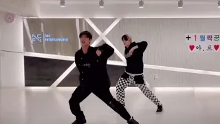 P1Harmony’s JIUNG and INTAK dancing to NCT U, SF9, THE BOYZ, KAI & SEVENTEEN