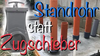 DIY Teichbau Standrohr statt Zugschieber Die Alternative zum selber bauen am Koiteichbau