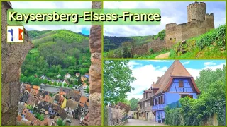 Kaysersberg, eines der schönsten Dörfer im Elsass 🏘💒🏰, France 🇨🇵, Frankreich