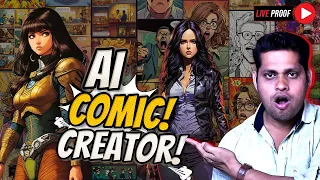 How To Create a Comic Book with AI | AI Comic Book Generator | Step-by-Step Tutorial 🤖💭 | Hindi