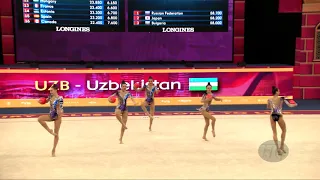 Uzbekistan (UZB) - 2019 Rhythmic Worlds, Baku (AZE) - Qualifications 5 Balls