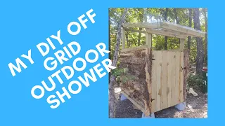 Building My Off Grid Outdoor Shower