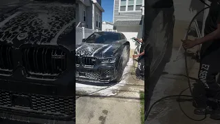 X6M Competition Mobile Hand Wash 🔥#cars #bmw #x6m #x6mcompetition #black #handwash #nyc #v8 #speed