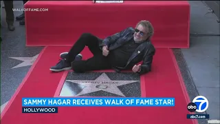 Sammy Hagar gets star on Hollywood Walk of Fame