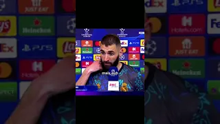 Benzema doing an interview ⚡️💪#shorts #football #benzema