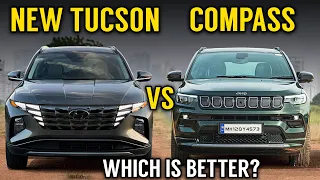 Hyundai Tucson 2022 VS Jeep Compass | Tucson Vs Compass | Detailed comparison | Which is better?