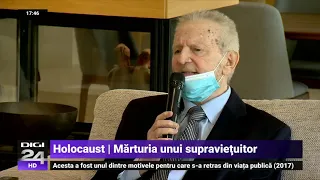 Mărturia unui supraviețuitor al Holocaustului. Avea 13 ani şi jumătate când a ajuns la Auschwitz