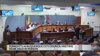 ABQ city council returns for first in-person meeting