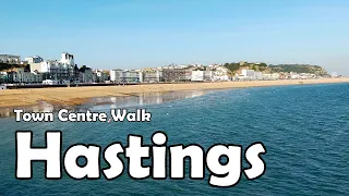 Hastings, East Sussex【4K】| Town Centre Walk 2021