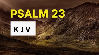 Psalm 23 THE LORD IS MY SHEPHERD | KJV Audio Bible | Words + No music