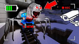 WATCHING THE CURSED THOMAS THE TRAIN THROUGH THE CAMERA IN MINECRAFT ! WORM THOMAS THE TANK ENGINE