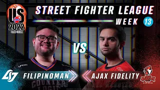 Filipinoman (Rose) vs. Ajax Fidelity (Ed) - FT3 - Street Fighter League Pro-US 2022 Week 13