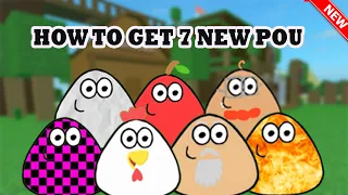 How To Get 7/8 NEW BADGES in Find The Pou - UPDATE