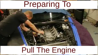 c6 Corvette Engine Rebuild PT 1 About Ready to Pull Engine