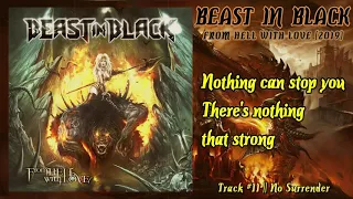BEAST IN BLACK || From Hell With Love (2019) || 11. No Surrender || Lyrics