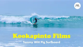 Kookapinto Films | Tommy Witt Pig Surfboard | 50’s style surfboard session