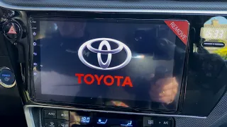 TOYOTA AURIS HYBRID Android 11 GPS 9" Apple CarPlay AndroidAuto upgrade prezentacja