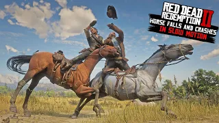 Horse Falls and Crashes SLOW MOtion in Red Dead Redemption 2 PC 4K