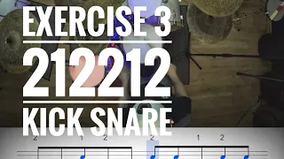 Drum Lessons With Konnakol Exercise 3 212212 Kick Snare