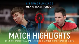 Highlights | Adam Klajber (SVK) vs Joao Monteiro (POR) | MT Grps | #ITTFWorlds2022
