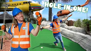 Play Mini Golf with Handyman Hal | Putt Putt Championship Hole in One Mini Golf