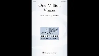 One Million Voices (SATB Choir) - by Brian Tate