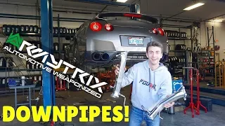 Installing Downpipes On My Nissan GT-R! *LOUD*