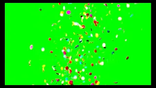 4K Free Confetti Animation  | free green screen confetti falling effect | MDR Green Screen
