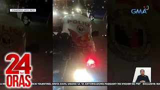 2 MMDA rider na convoy ni Sen. Tolentino, hinuli dahil sa PNP stickers sa kanilang... | 24 Oras