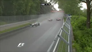 Lewis Hamilton overtake on Jenson Button Canadian GP 2011