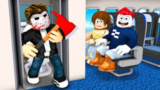 24h mit dem KILLER im FLUGZEUG! (Roblox)